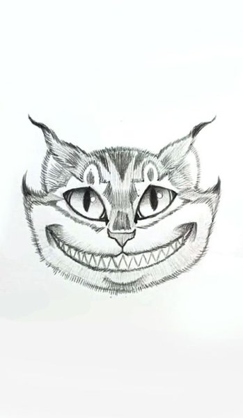 Чеширский кот рисунок