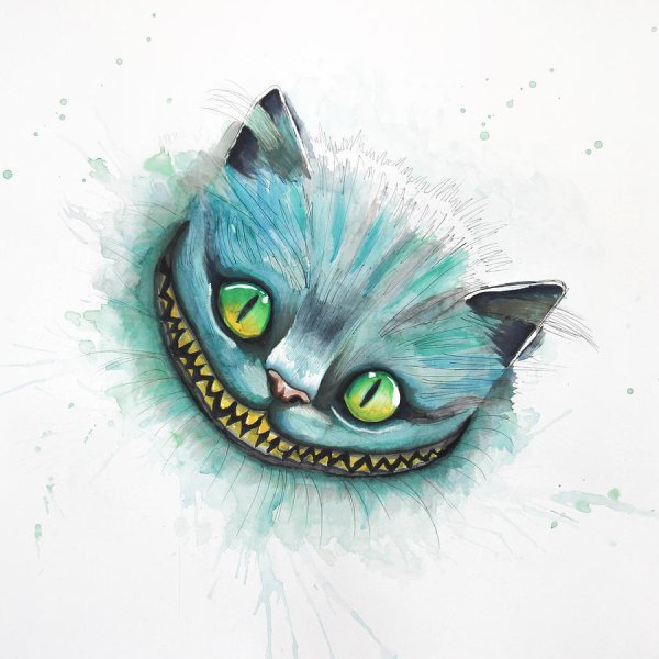 Чеширский кот we are all Mad here