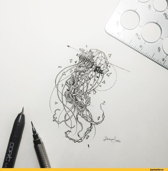 Kerby Rosanes геометрические животные тату