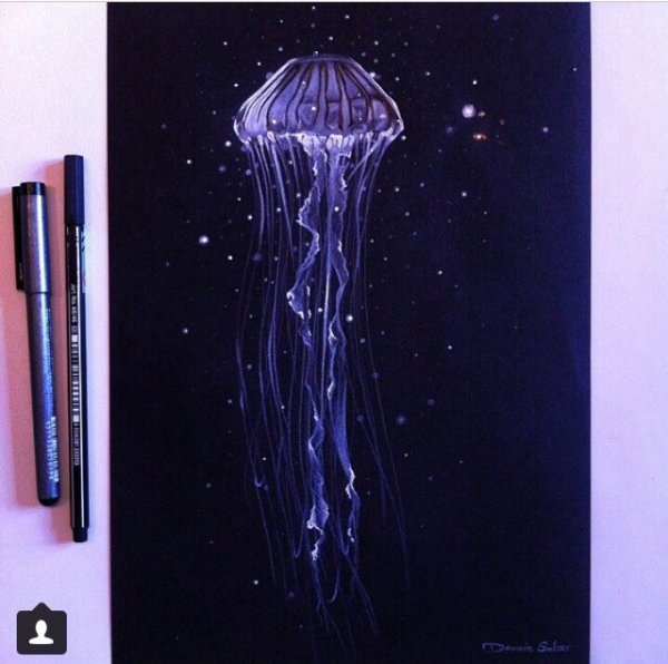 Пастель на черной бумаге для начинающих