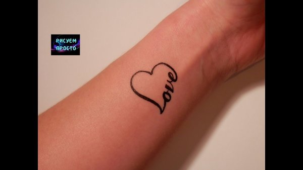 Красивые надписи гелевой ручкой на руке