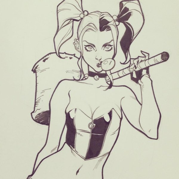 Харли Квин арт карандаш