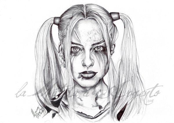 Харли Квинн Квинн для срисовки