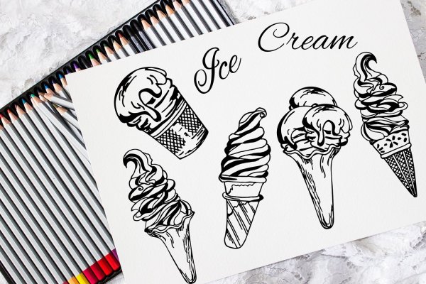 Эскиз тату мороженое