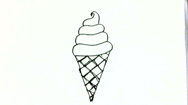 Рисунки для срисовки мороженое