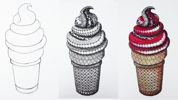 Мороженое карандашом