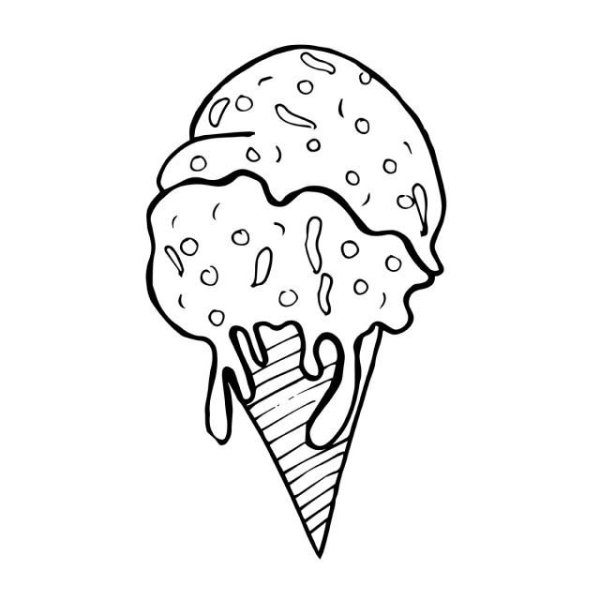 Мороженое чб