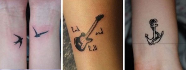 Тату гелевой ручкой легкие