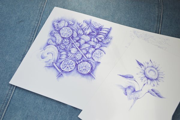 Приятные рисунки ручкой