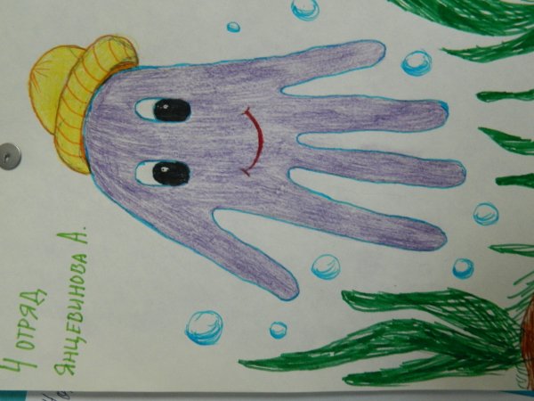 Рисунки из ладошек