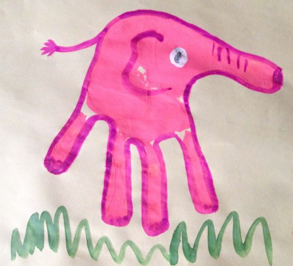 Ладошки Осьминожки рисование ладошкой