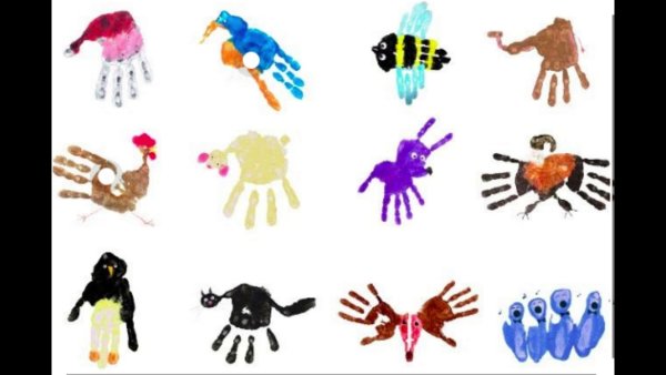 Рисование ладошкой Осьминожка