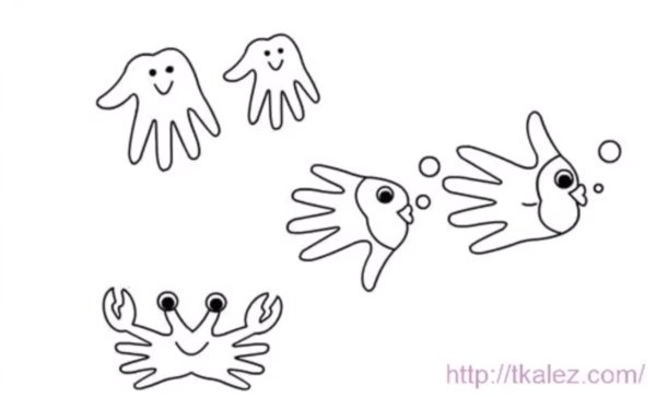 Рисование с помощью ладони