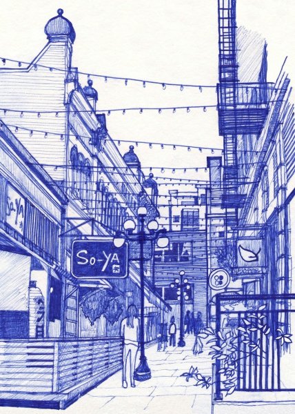 Городской скетч