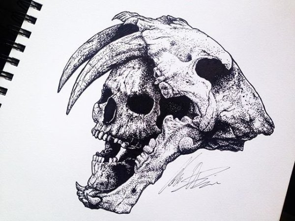 Ручка «череп»