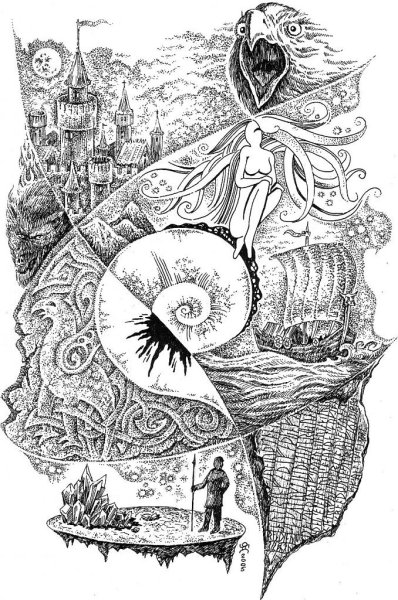 Картины гелевой ручкой