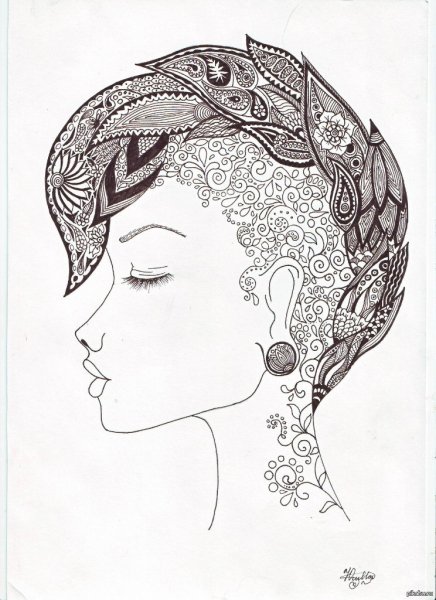 Графика гелевой ручкой