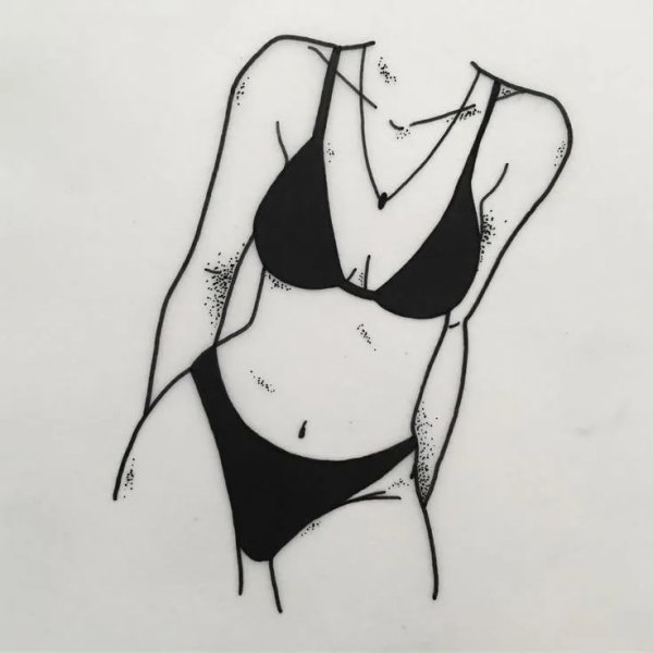 Эскиз женского тела