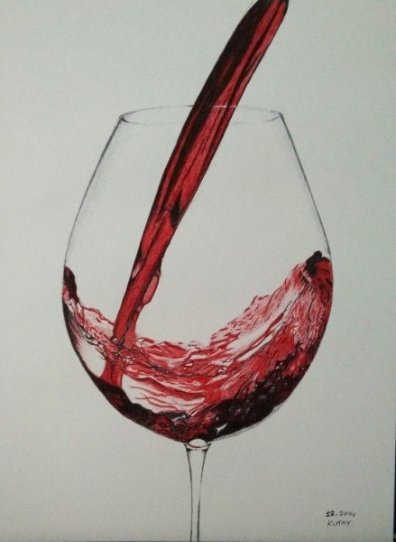 Рисование вином