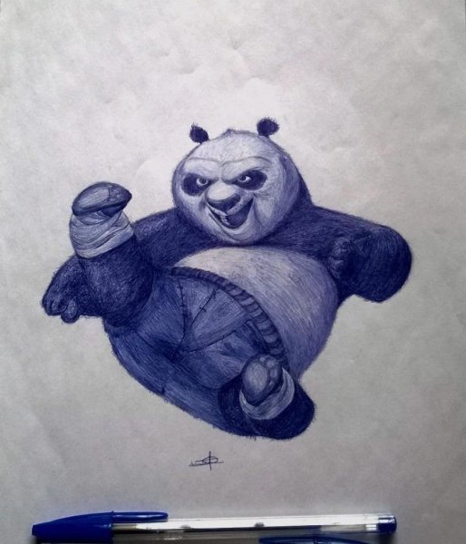 Рисунки шариковой ручкой прикольные