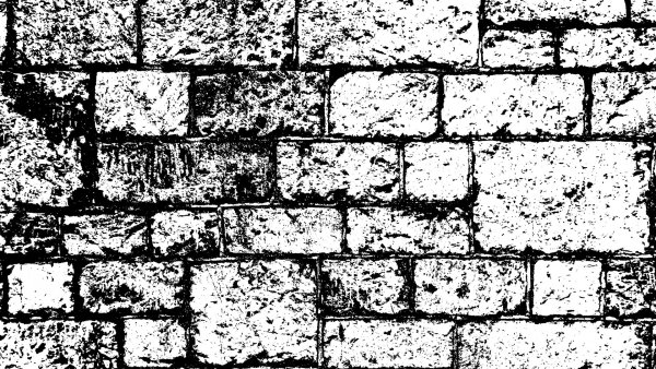 Черно белая стена