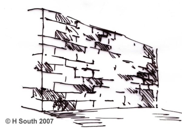 Кирпич рисунок карандашом