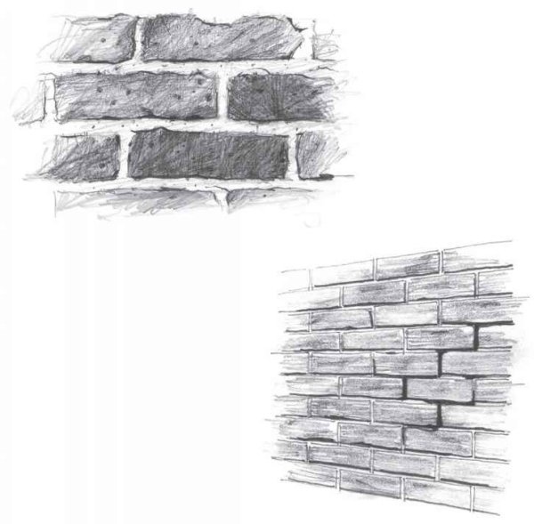 Кирпич карандашом