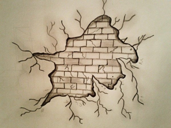 Рисунки на стену карандашом