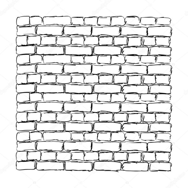 Кирпичная кладка силуэт