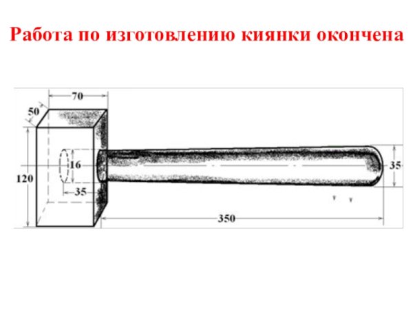 Чертёж киянки 6 класс