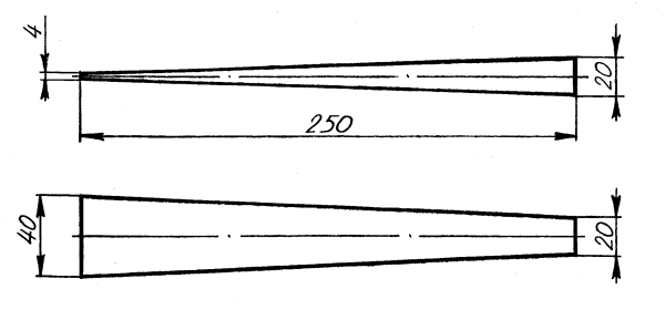 Чертеж указки из дерева по технологии