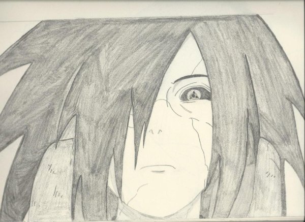 Мадара Учиха для срисовки