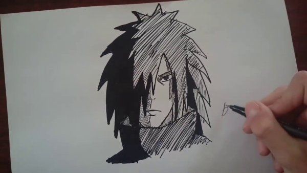 Рисунки маркерами Мадару