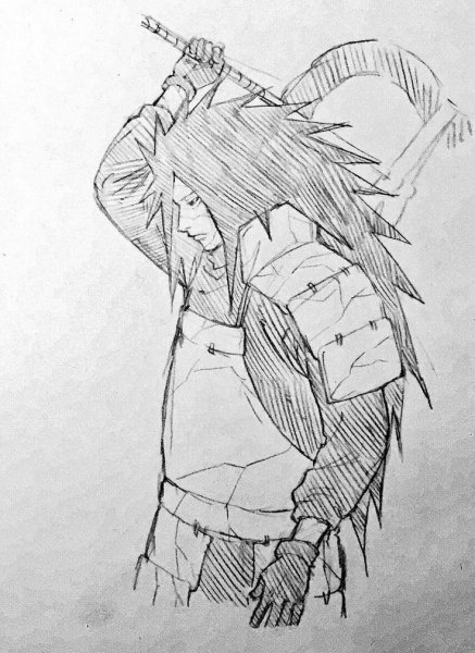 Скетч аниме Мадара