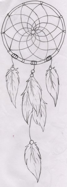 Ловец снов карандашом