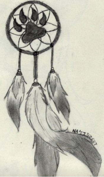 Ловец снов карандашом