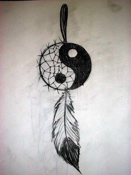 Ловец снов карандашом