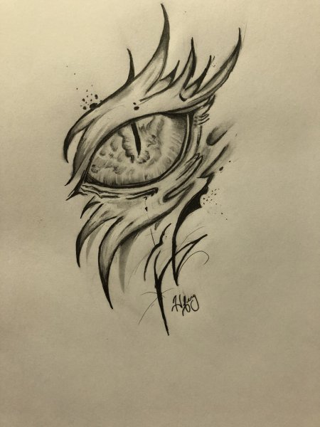 Глаз дракона эскиз