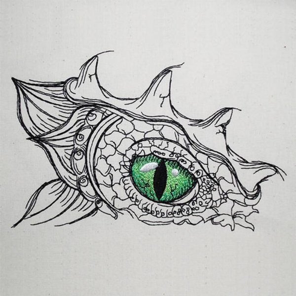Глаз дракона тату эскиз