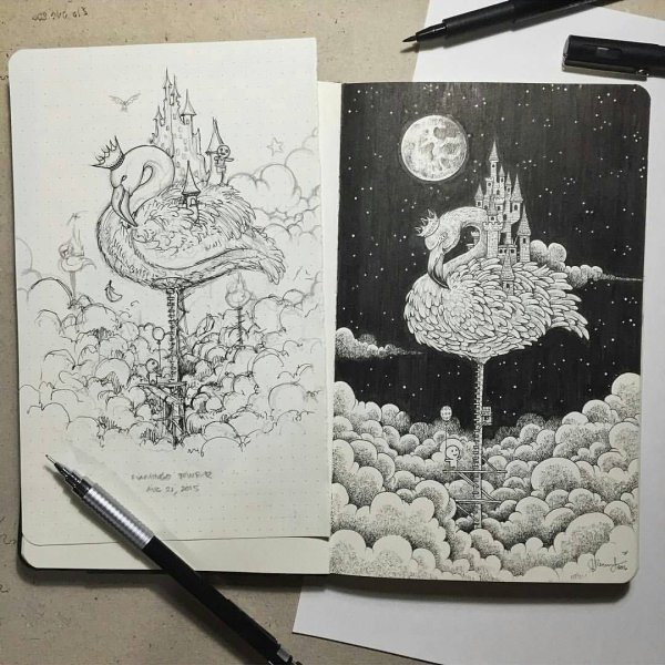 Рисунки для скетчбука