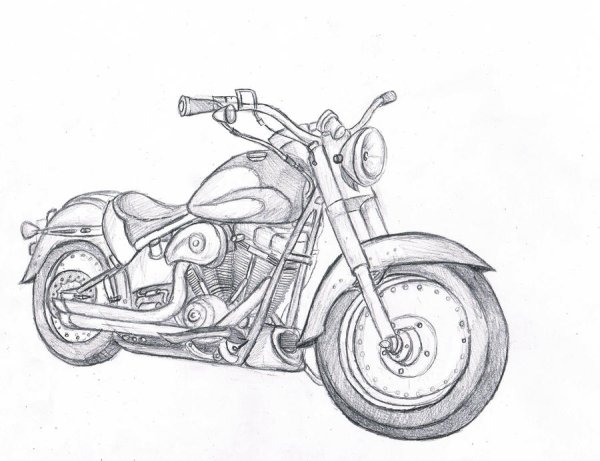 Мотоцикл Харлей Дэвидсон вектор