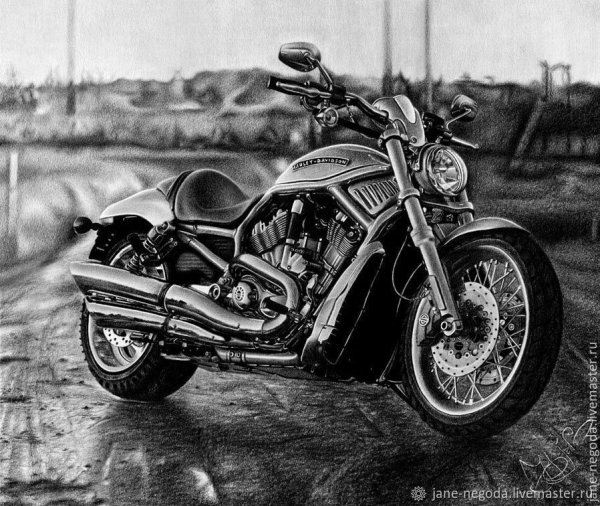 Зарисовка мотоцикла