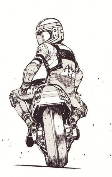 Мотоцикл карандашом