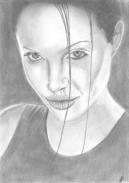 Схема лица человека Анджелина Джоли