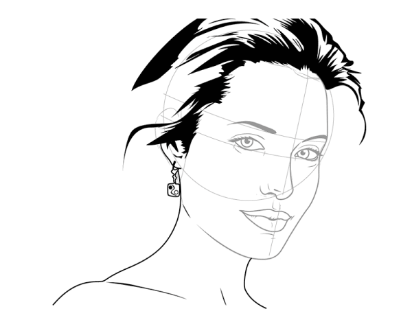 Портрет Анджелина Джоли анфас