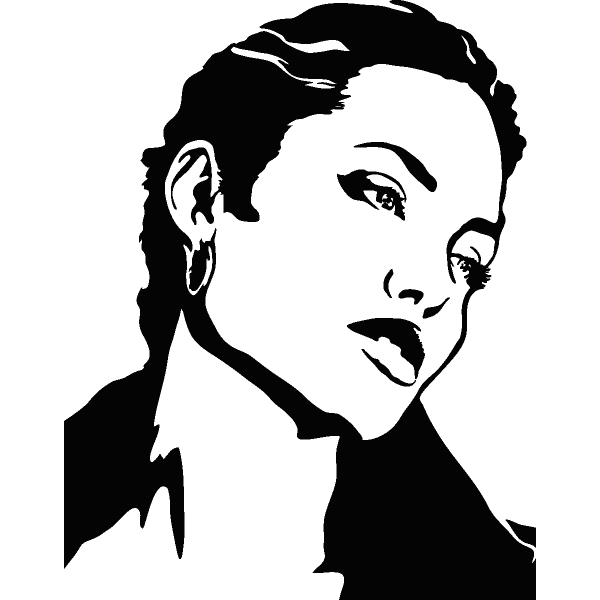 Силуэт Анджелины Джоли