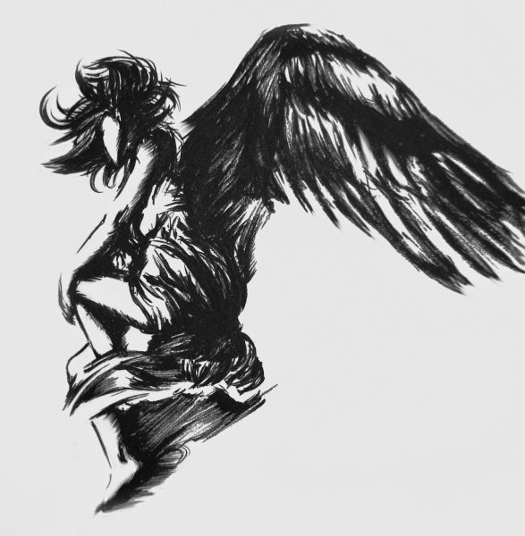 Падший ангел тату