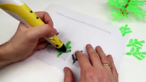 Ель 3д ручкой