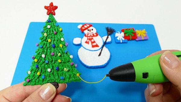 Новогодние поделки 3д ручкой