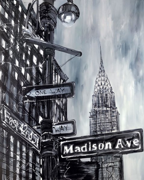 Эскиз тату Таймс сквер